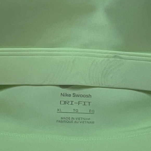 Nike Swoosh Medium Support Padded Racerback Womens XL Sports Bra Barely Volt - Picture 5 of 8